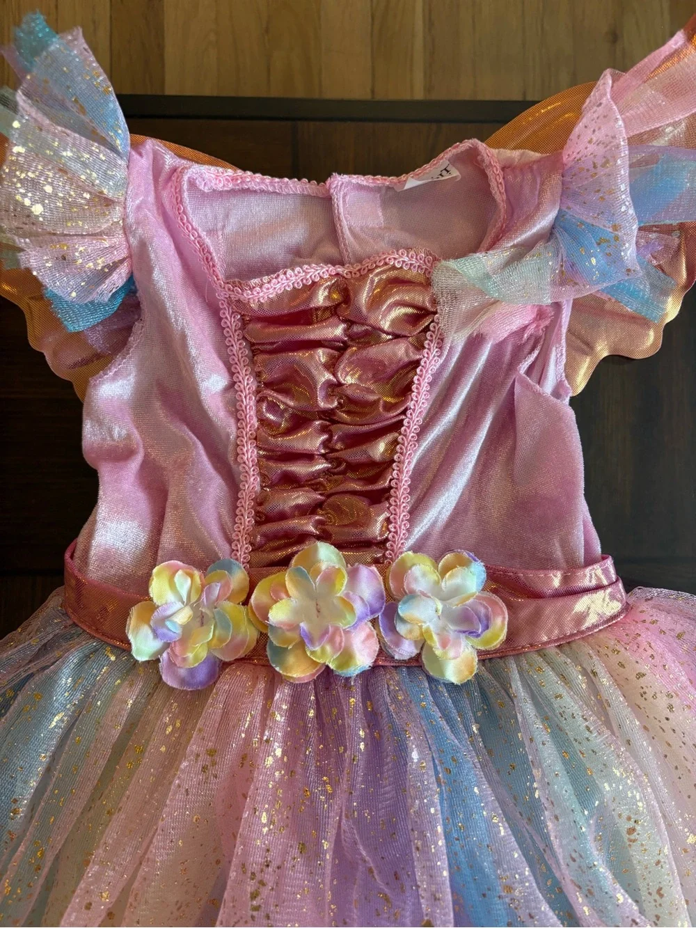 Pink Multicolor Fairy Princess Kids Costume Dress size 3-4T